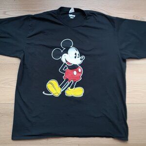 Mickey Mouse Classic Disney Pose - New 2XL Black T-Shirt